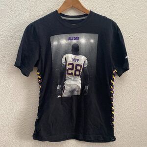 Custom Laced Up Adrian Peterson Minnesota Vikings Football NFL Nike T-Shirt M